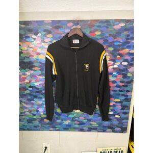Vintage 70s Pittsburgh Steelers NFL Sportswear Full Zip Track Jacket XL Black